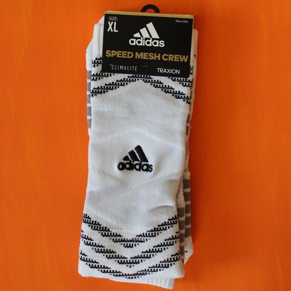 adidas Other - Adidas: White Speed Mesh Crew Climalite Socks